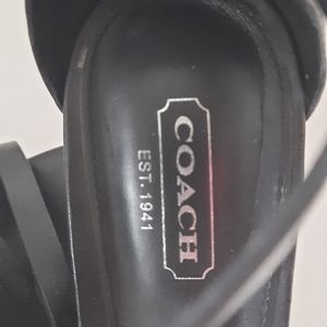 Coach Black Sandals